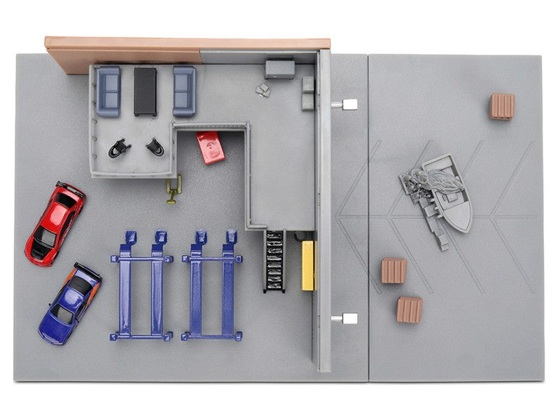 Jada Nano Scene Fast & Furious Hans Garage - Diorama Hollywood Rides Nano - Jada - 1/87 - 36403