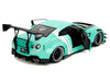 Nissan GT-R (R35) Liberty Walk Body Kit 2.0 Light Blue - Pink Slips - Jada 1/18 - 36382 Passion Diecast 