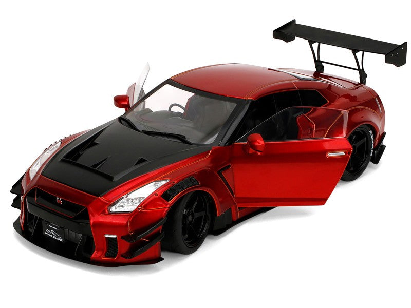 Nissan GT-R (R35) Liberty Walk Body Kit 2.0 Red Metallic - Pink Slips - Jada 1/18 - 36465 Passion Diecast 