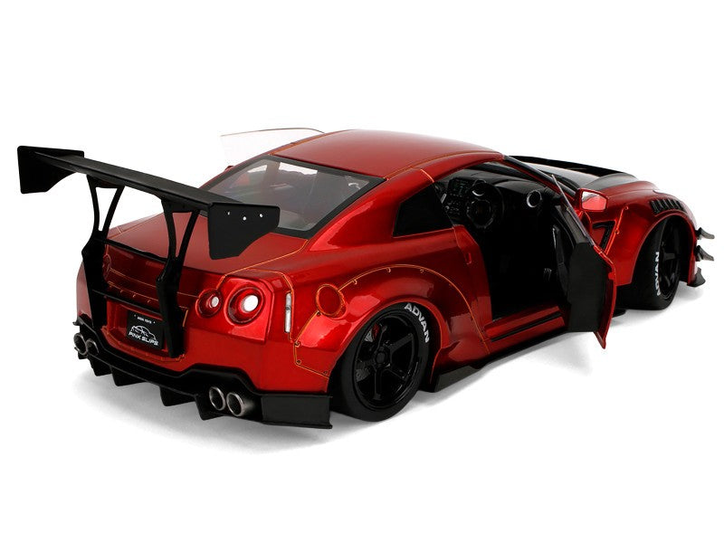 Nissan GT-R (R35) Liberty Walk Body Kit 2.0 Red Metallic - Pink Slips - Jada 1/18 - 36465 Passion Diecast 