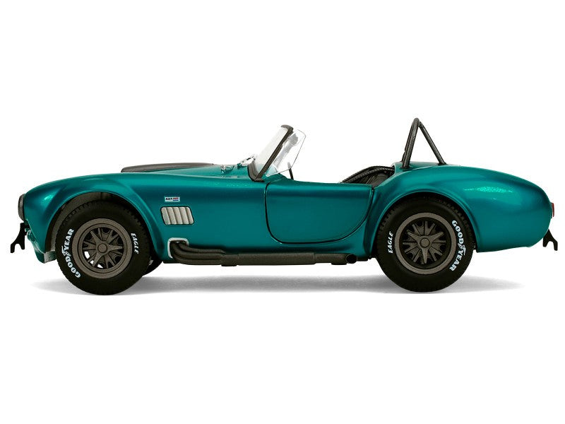 Shelby Cobra 427 MKII Teal Metallic with Gray Stripes - Pink Slips - Jada 1/18 - 36467 Passion Diecast 