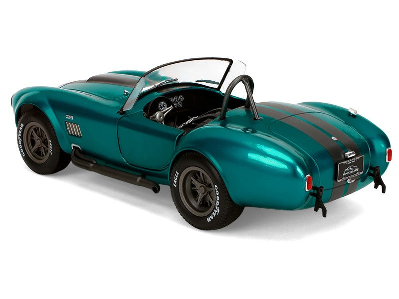 Shelby Cobra 427 MKII Teal Metallic with Gray Stripes - Pink Slips - Jada 1/18 - 36467 Passion Diecast 