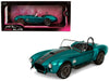 Shelby Cobra 427 MKII Teal Metallic with Gray Stripes - Pink Slips - Jada 1/18 - 36467 Passion Diecast 