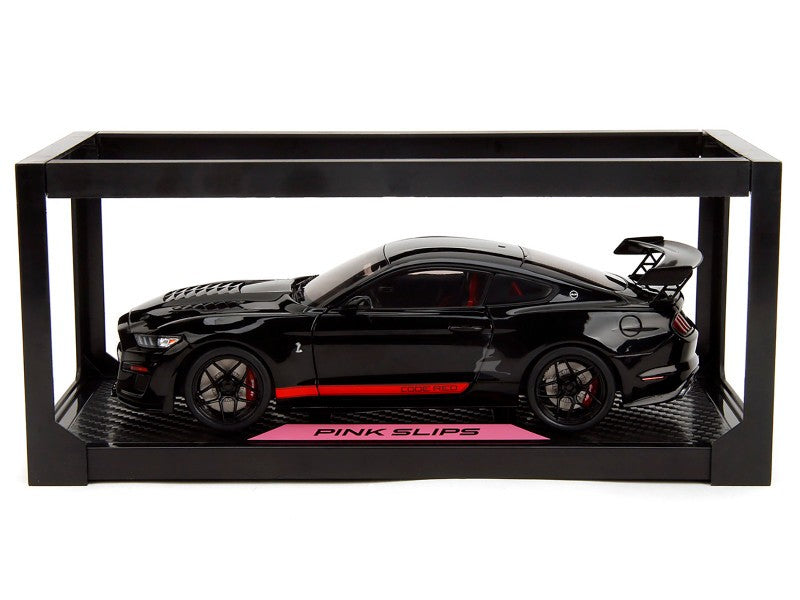 Shelby GT500 "Code Red" Black with Red Stripes - Pink Slips - Jada 1/18 - 36385 Passion Diecast 