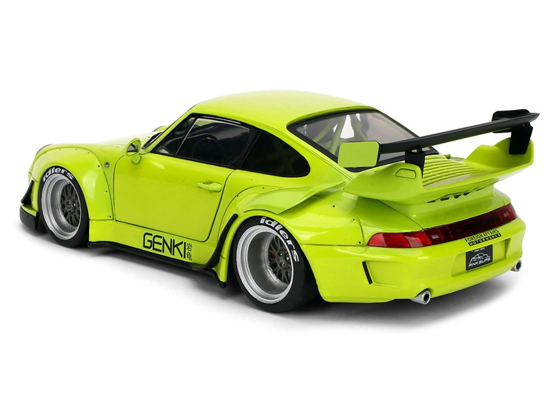 RWB Body Kit "Genki" Lime Green - Pink Slips - Jada 1/18 - 36472 Passion Diecast 