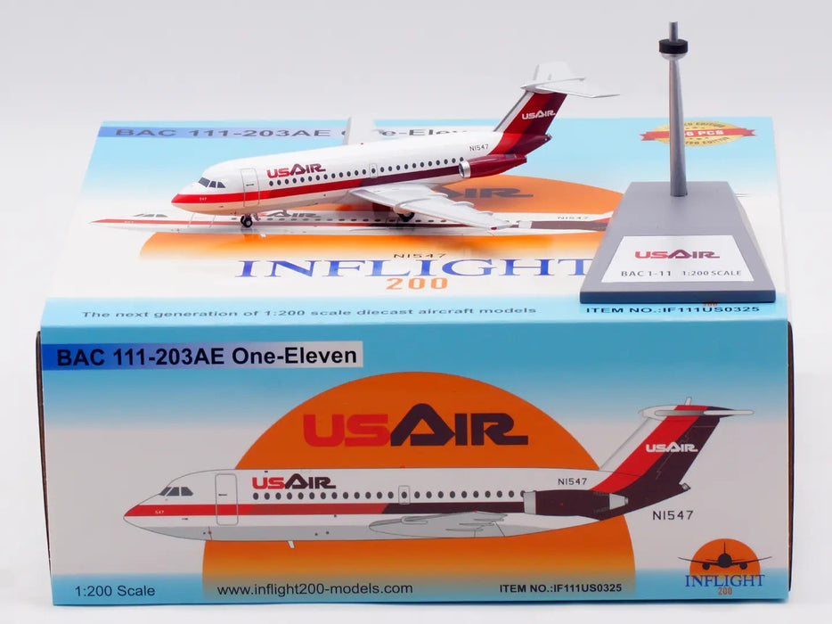 (Preorder) (Free shipping) US Air BAC 111-203AE One-Eleven  / N1547 / Inflight 200 / 1:200 / IF111US0325