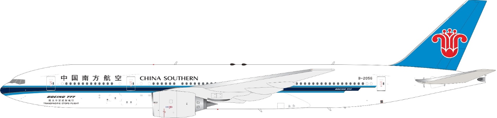 China Southern Airlines Boeing 777-21BER / B-2056 / KJ Models / 1:200 / KJ-B772-188