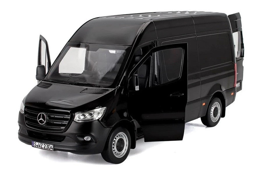 Mercedes-Benz Sprinter 2018 Black - Norev - 1:18 - 183041 - Passion Diecast