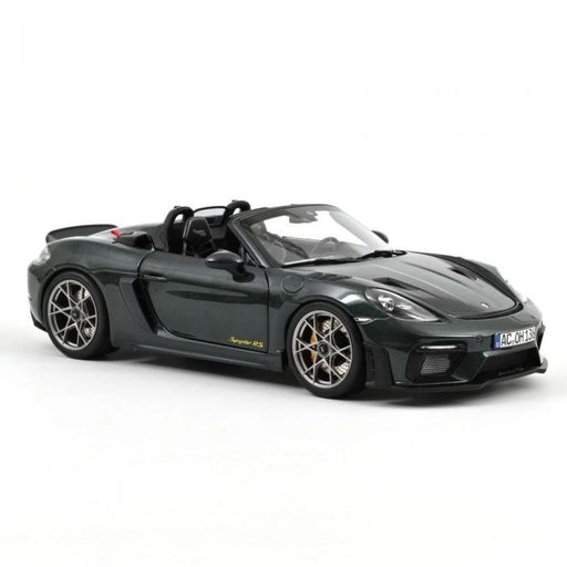 Porsche 718 Spyder RS Pack Weissach 2023 Forest Vert - Norev 1:18 - 187272 - Passion Diecast