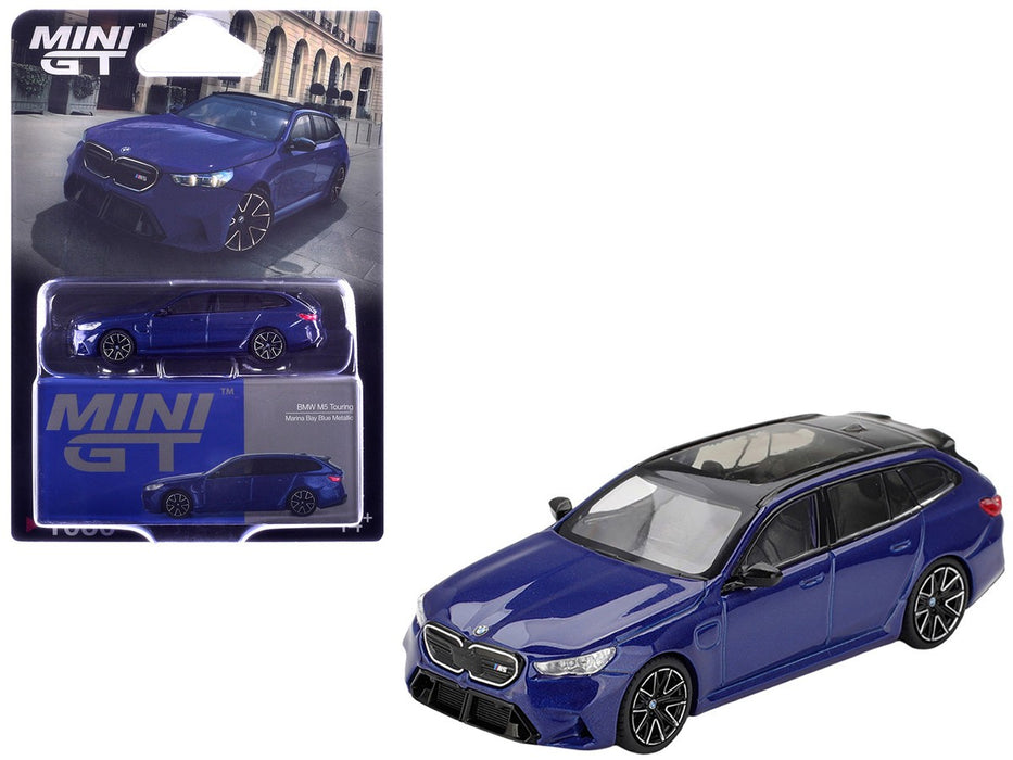 BMW M5 Touring (G99) - Marina Bay Blue Metallic - Mini GT - 1:64 - MGT01080 Passion Diecast