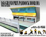 Figures Set Grand Prix Paddock Diorama w L.E.D. - Team Orange - American Diorama - 1/64 - AD-2445 Passion Diecast