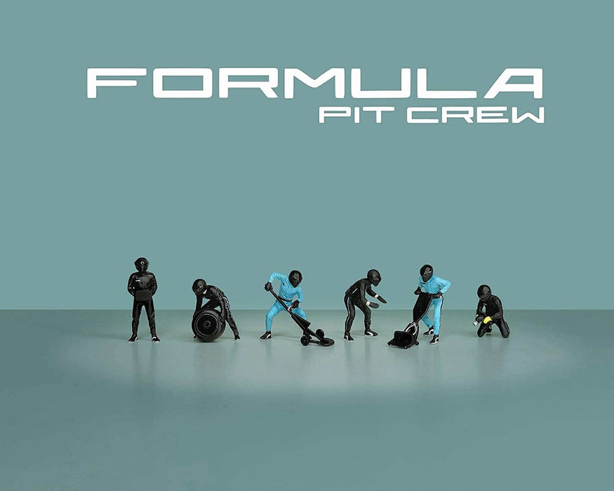Figures Formula Pit Crew - Team Black - American Diorama - 1/64 - AD-2444 Passion Diecast