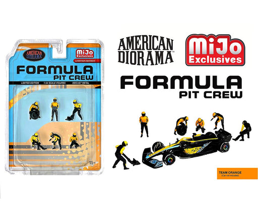 Figures Formula Pit Crew - Team Orange - American Diorama - 1/64 - AD-2441 Passion Diecast