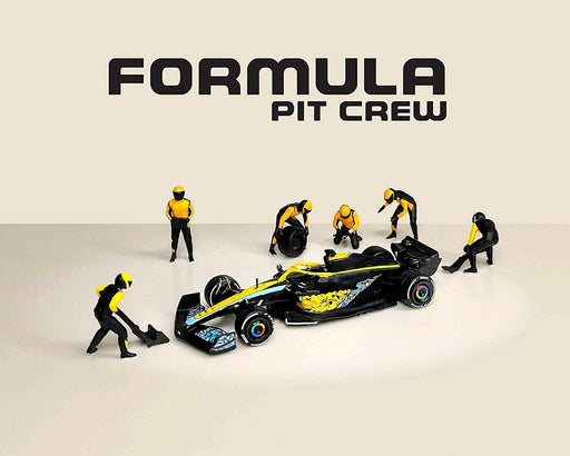 Figures Formula Pit Crew - Team Orange - American Diorama - 1/64 - AD-2441 Passion Diecast