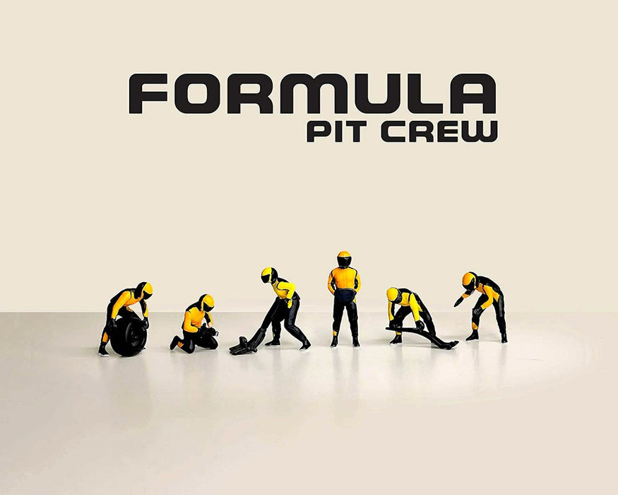 Figures Formula Pit Crew - Team Orange - American Diorama - 1/64 - AD-2441 Passion Diecast