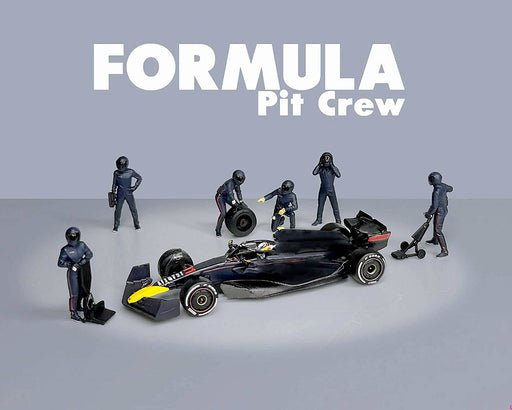 Figures Formula Pit Crew - Team Blue - American Diorama - 1/64 - AD-2442 Passion Diecast