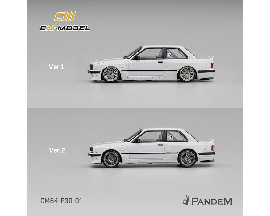 Pandem BMW M3 E30 - Pearl White - CM Model - 1:64 - CM64-E30-01 Passion Diecast