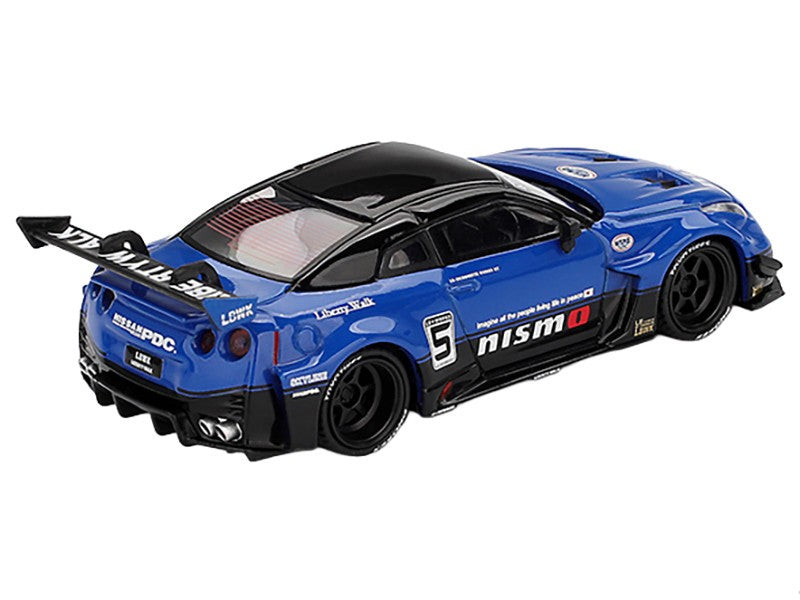 LB-Silhouette WORKS GT NISSAN 35GT-RR Ver.2 - Blue - Mini GT - 1:64 - MGT01124 Passion Diecast