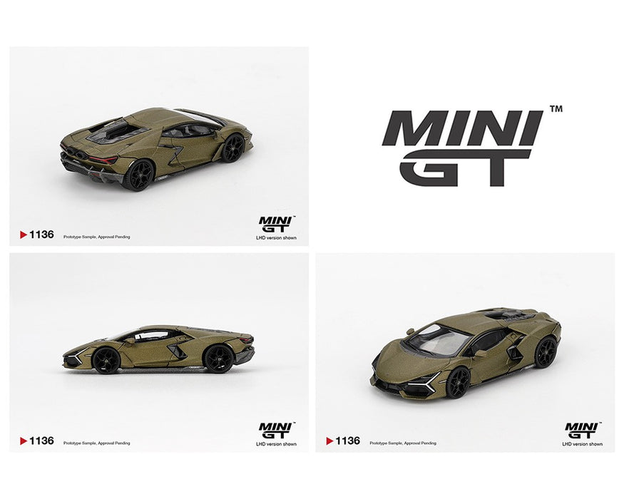 Lamborghini Revuelto - Verde Gea Matte Green - Mini GT - 1:64 - MGT01136 Passion Diecast