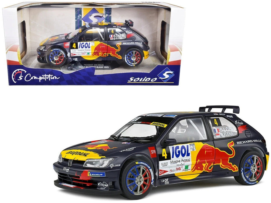 Peugeot 306 Maxi 4 Rallye du Mont Blanc 2021 Sébastien Loeb - Solido - 1/18 - S1808301  Passion Diecast