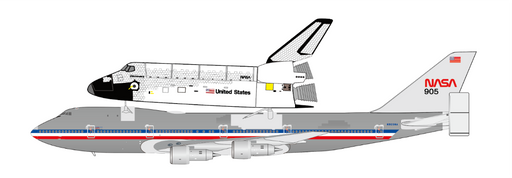 NASA Boeing 747-100 "Polished with Space Shuttle" / N905NA /  JC Wings / 1:400 / XX40341
