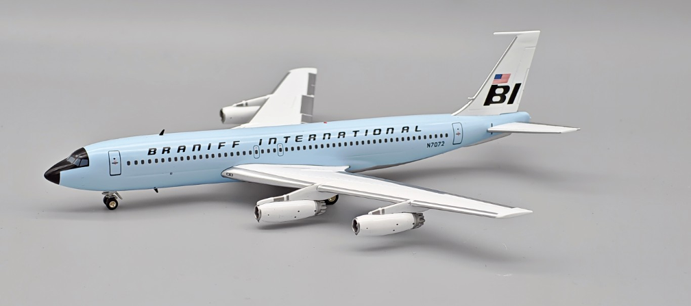 Braniff International Boeing 707-227 "Light Sky Blue" / N7072 / Inflight 200 / 1:200 / IF702BN0825