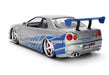 Fast & Furious 25th Anniversary  BRIAN's  Nissan Skyline GT-R 34 Brush Metal Finish -   Jada  1/24 -36818