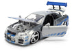 Fast & Furious 25th Anniversary  BRIAN's  Nissan Skyline GT-R 34 Brush Metal Finish -   Jada  1/24 -36818