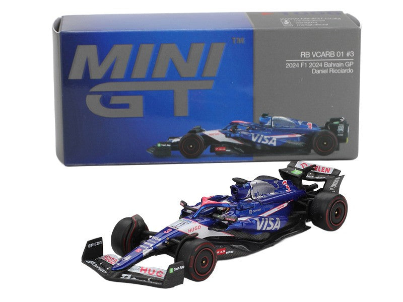 RB VCARB 01 No.3 Daniel Ricciardo 2024 F1 2024 Bahrain GP - Mini GT - 1:64 - MGT01006 Passion Diecast