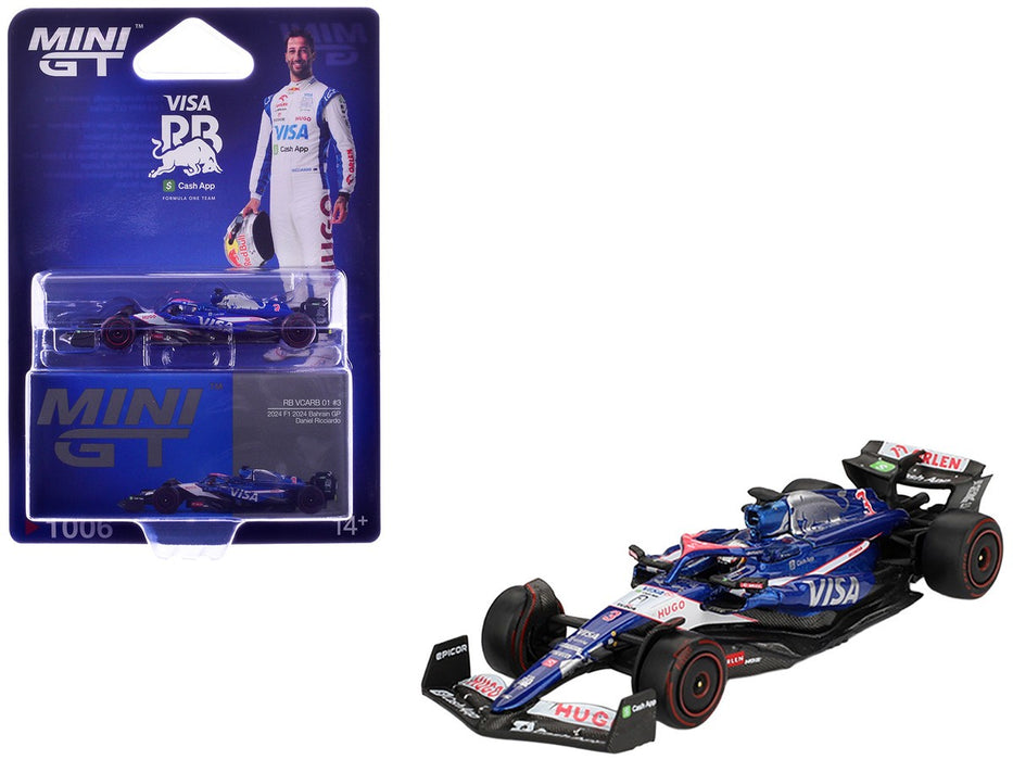 RB VCARB 01 No.3 Daniel Ricciardo 2024 F1 2024 Bahrain GP - Mini GT - 1:64 - MGT01006 Passion Diecast