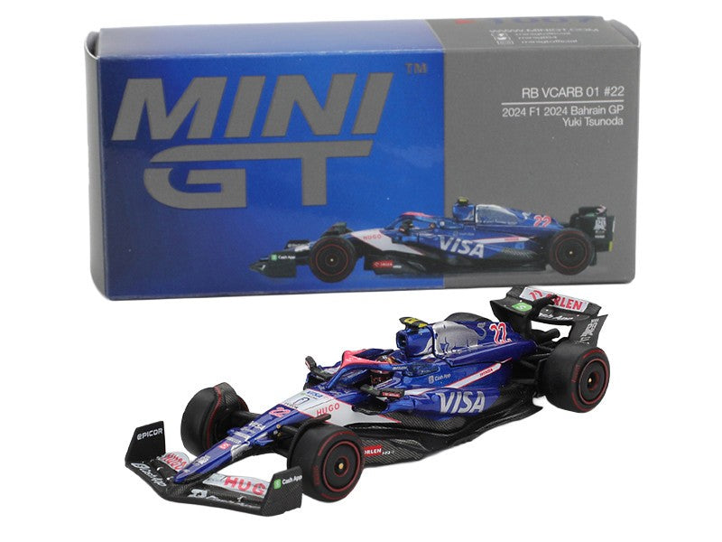 RB VCARB 01 No.22 Yuki Tsunoda 2024 F1 2024 Bahrain GP - Mini GT - 1:64 - MGT01007 Passion Diecast