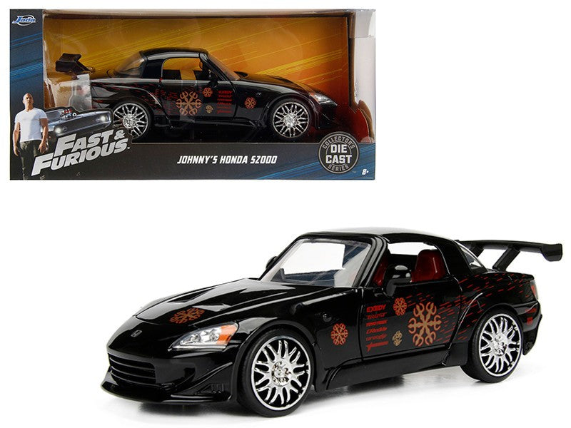 1/24 Johnny's 2001 Honda S2000 Black Fast & Furious JD-99541 jada passion diecast