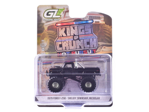 Shelby Township - 1979 Ford F-250 Monster Truck - Kings of Crunch - Edition Hot Pursuit - 1/64 Greenlight - 49170 B