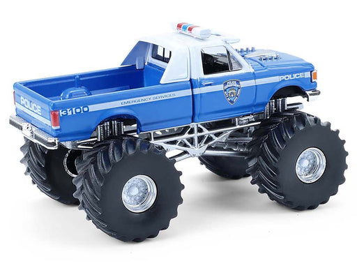 NYPD - 1990 Ford F-350 Monster Truck - Kings of Crunch - Edition Hot Pursuit - 1/64 Greenlight - 49170 E