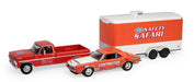 1969 Ford F-250 and 1969 Chevrolet Z/28 Camaro - Racing Hitch & Tow Series 6 - 1/64 Greenlight - 31190 A