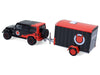 2012 Jeep Wrangler Unlimited with Small Cargo Trailer - Hitch & Tow Series 33 - 1/64 Greenlight - 32330 C