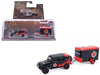 2012 Jeep Wrangler Unlimited with Small Cargo Trailer - Hitch & Tow Series 33 - 1/64 Greenlight - 32330 C