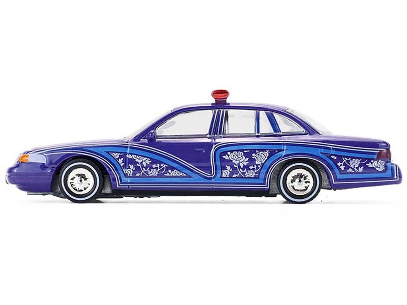 1992 Ford Crown Victoria Lowrider Blue - California Lowriders Series 7 - 1/64 Greenlight - 63080 F
