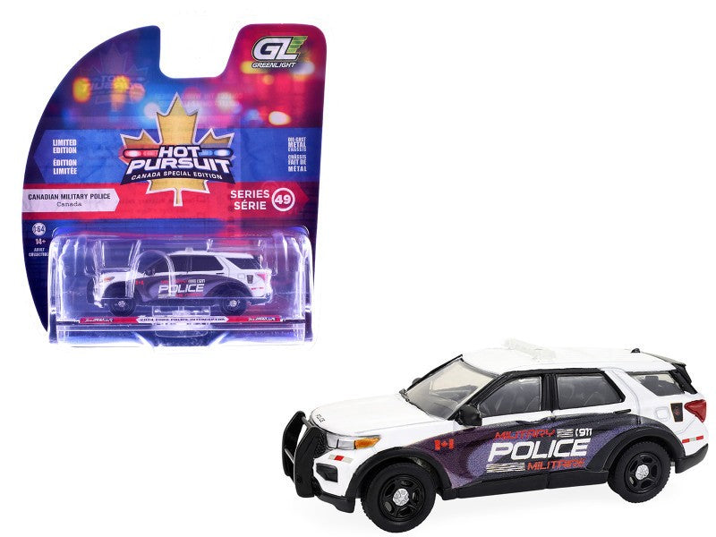 2024 Ford Police Interceptor - Canada Military - Hot Pursuit - Canada Special Edition - 1/64 Greenlight - 43065 E