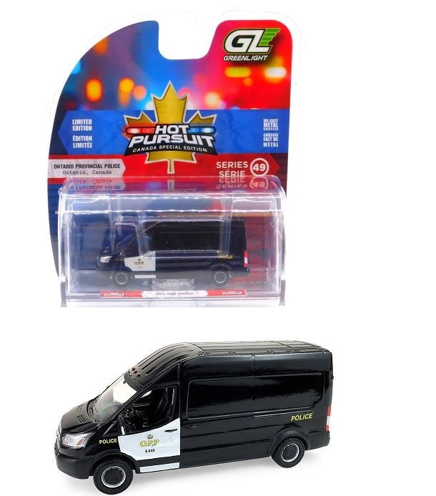 2015 Ford Transit - Ontario Provincial Police OPP - Hot Pursuit - Canada Special Edition - 1/64 Greenlight - 43065 D