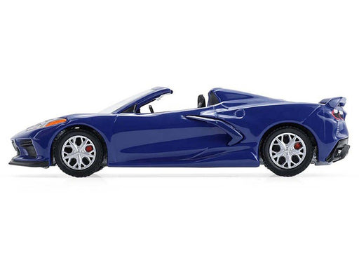 2021 Corvette Stingray Convertible in Elkhart Lake Blue - GL Muscle Series 30 - 1/64 Greenlight - 13370 E