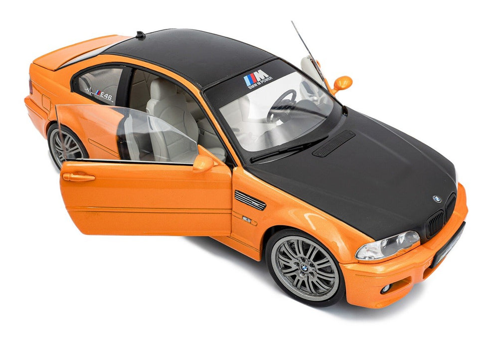 BMW E46 M3 Coupe 2000 Orange - Solido - 1/18 - S1806509 - Passion Diecast 