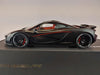 (Used)(Free shipping) McLaren P1 Matt Black, Red Accents 1/18 AUTOART 76027  Used