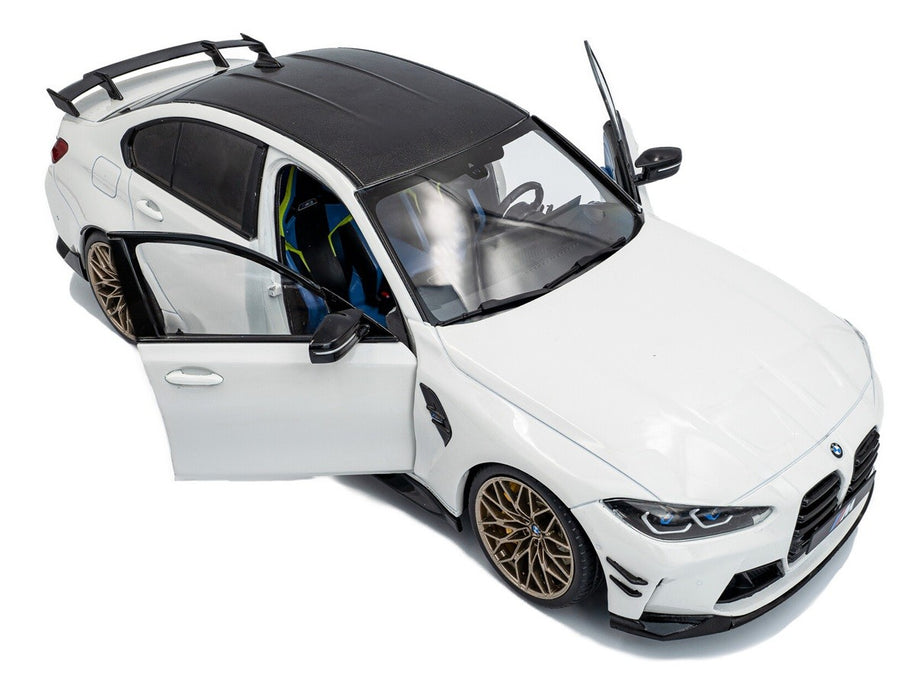 BMW M3 (G80) Performance Parts 2024 White - Solido - 1/18 - S1814301 - Passion Diecast 