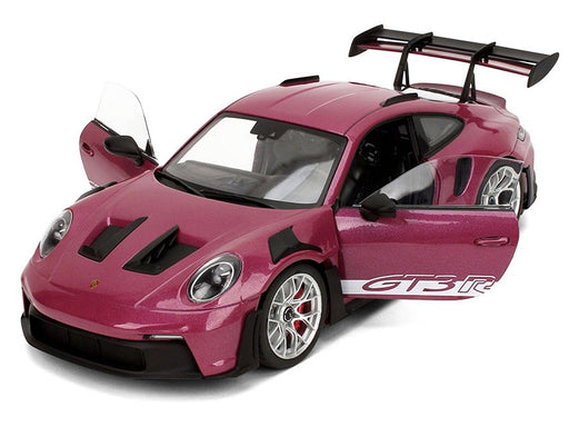 Porsche 911 GT3 RS Red Violet Metallic with White Stripes - Pink Slips - Jada 1/18 - 36469  Passion Diecast 