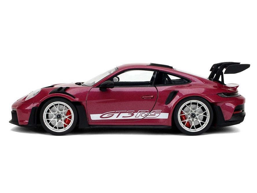 Porsche 911 GT3 RS Red Violet Metallic with White Stripes - Pink Slips - Jada 1/18 - 36469  Passion Diecast 