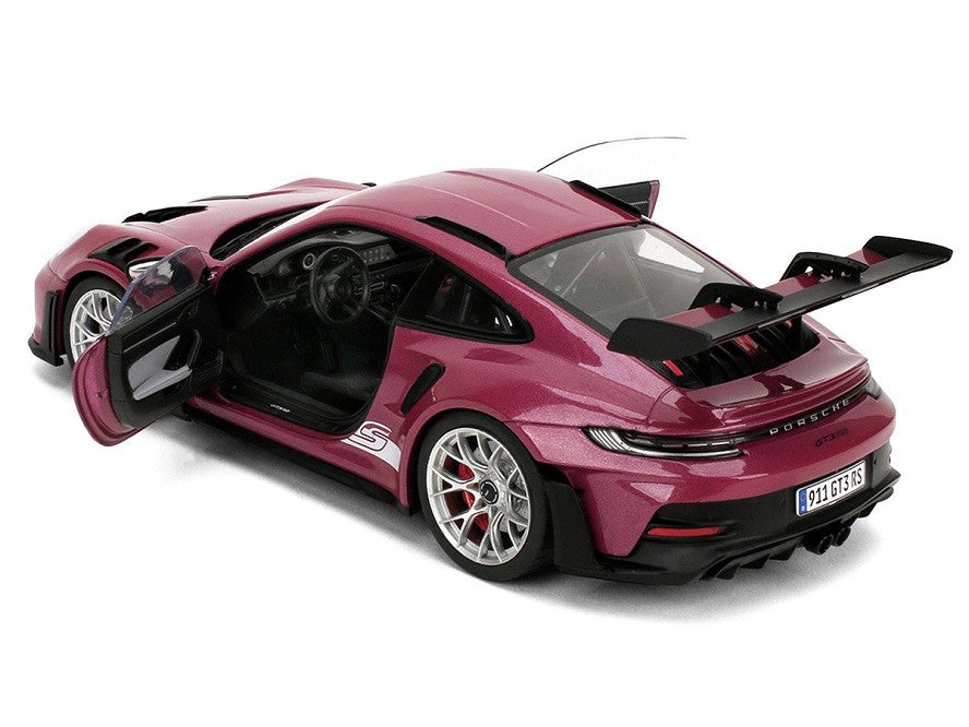 Porsche 911 GT3 RS Red Violet Metallic with White Stripes - Pink Slips - Jada 1/18 - 36469  Passion Diecast 