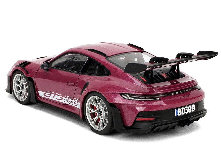 Porsche 911 GT3 RS Red Violet Metallic with White Stripes - Pink Slips - Jada 1/18 - 36469  Passion Diecast 