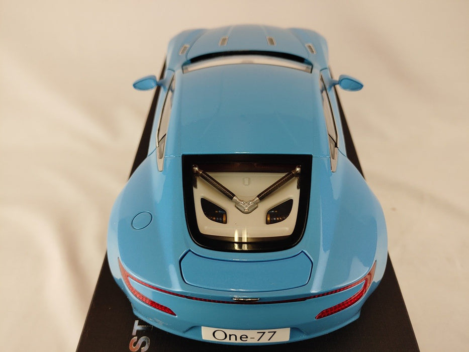 (Used)(Free shipping) Aston Martin One-77 One77 (Tiffany Blue) 1/18 AUTOART 70240 Used