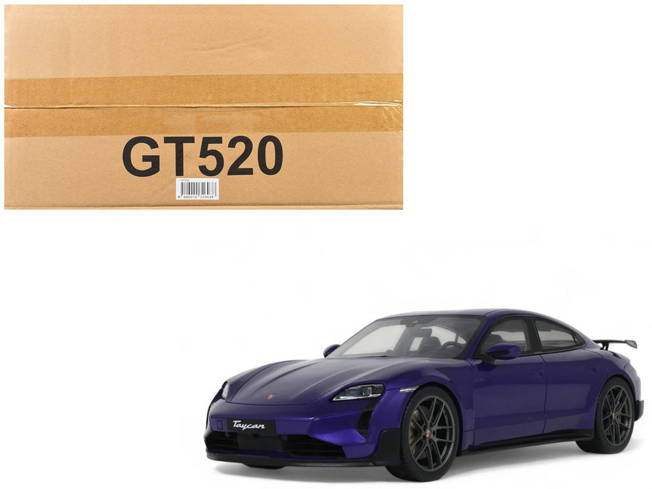 Porsche Taycan Turbo GT Purple Sky Metallic 2023 - 1/18 - GT SPIRIT - GT520 Passion Diecast